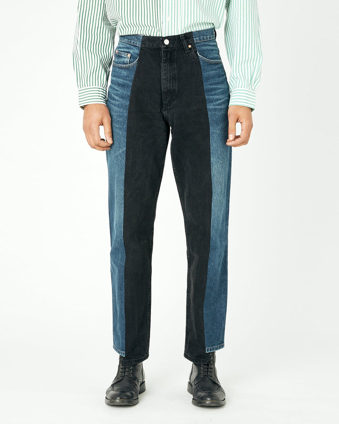 e.l.v. denim Men's Garcon Jean Dark Blue Black Jeans