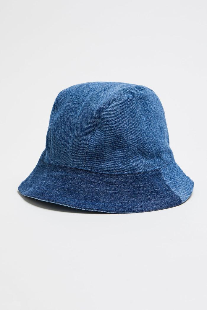 E.l.v. Denim Reversible Denim Bucket Hat Mid Light Blue Accessories