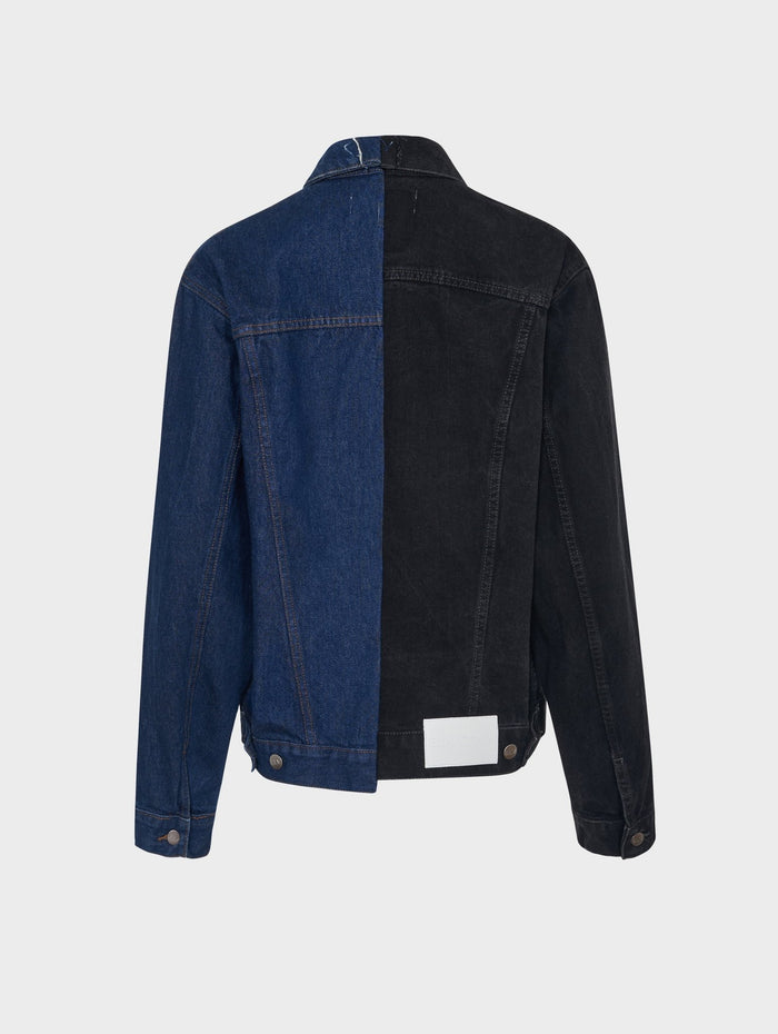 E.l.v. Denim The Classic Denim Jacket Black Dark Blue Jacket
