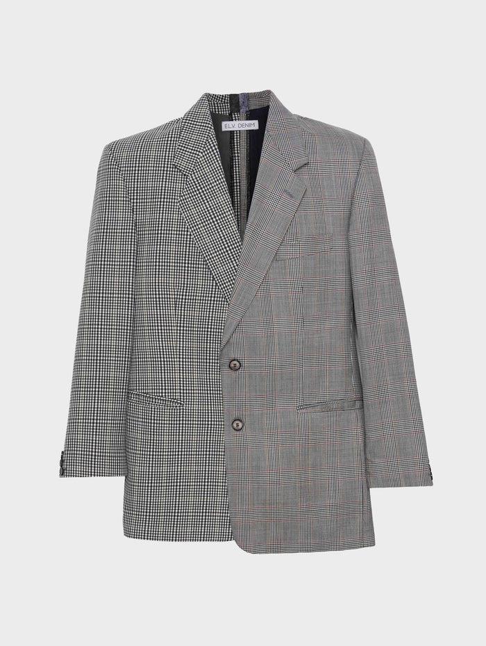 e.l.v. denim The Jamie Blazer Monochrome Check Suiting Jacket