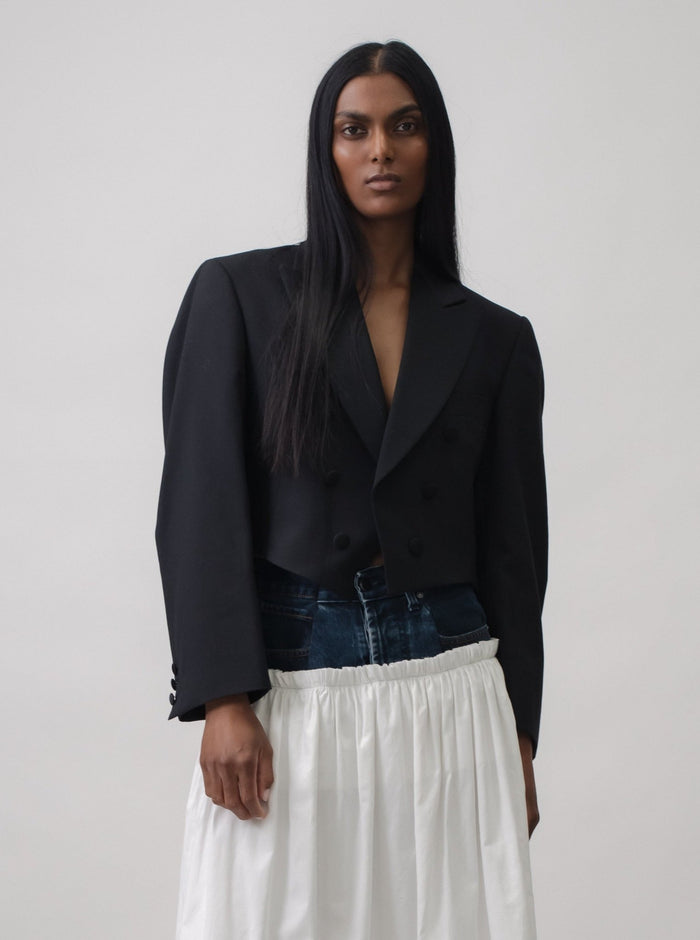E.l.v. Denim The Oversized Pleated Tux Jacket Jacket