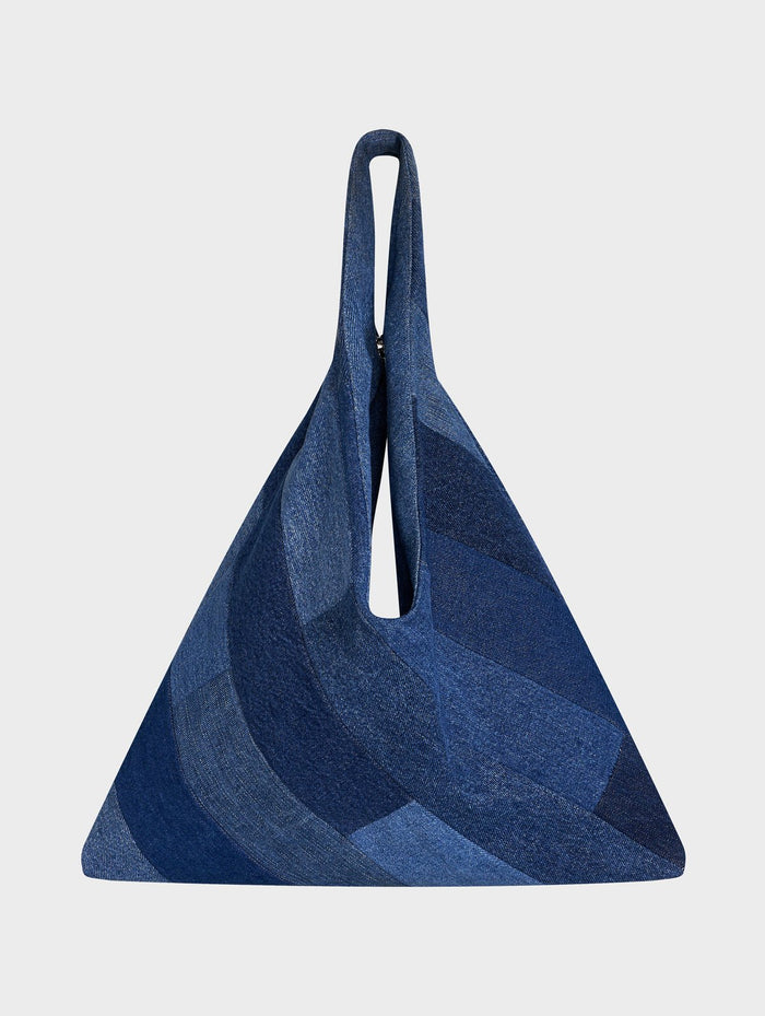 e.l.v. denim Tia Bag Tessellated Patchwork Blue Accessories
