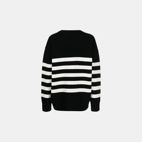 Each Other Contrast-stitched Crew Neck Knit Sweater S