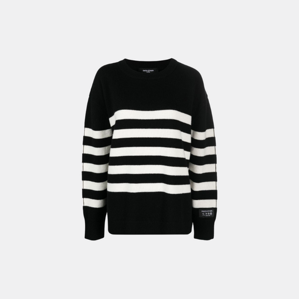 each other Contrast-stitched Crew Neck Knit Sweater S