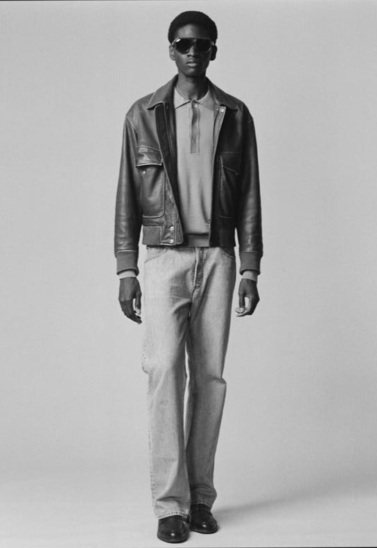 Each Other Aviator Leather Jacket S