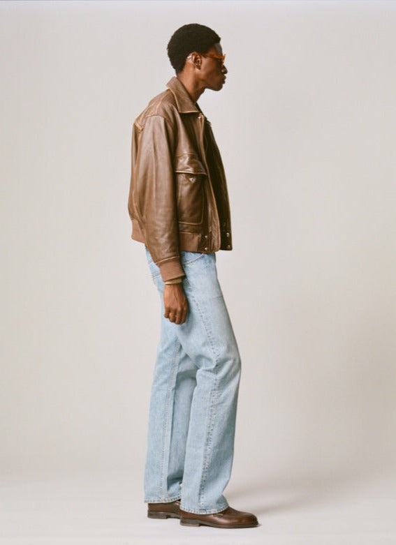 Each Other Aviator Leather Jacket S