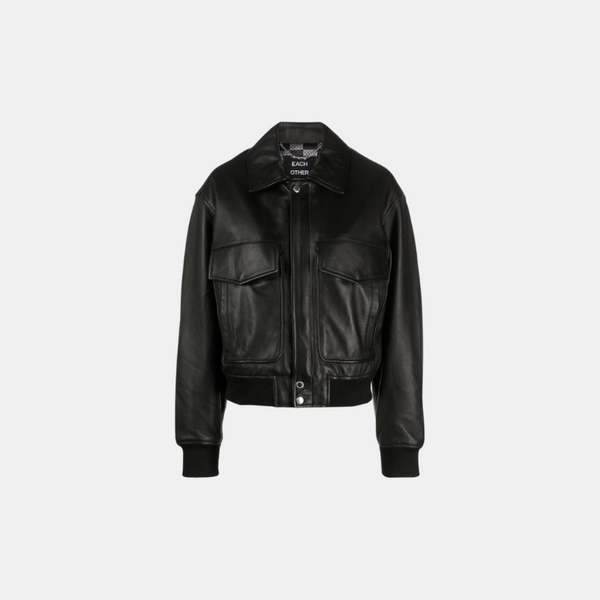 each other Aviator Leather Jacket S