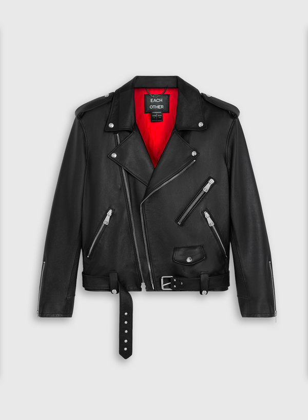 each other Classic Biker Jacket Black