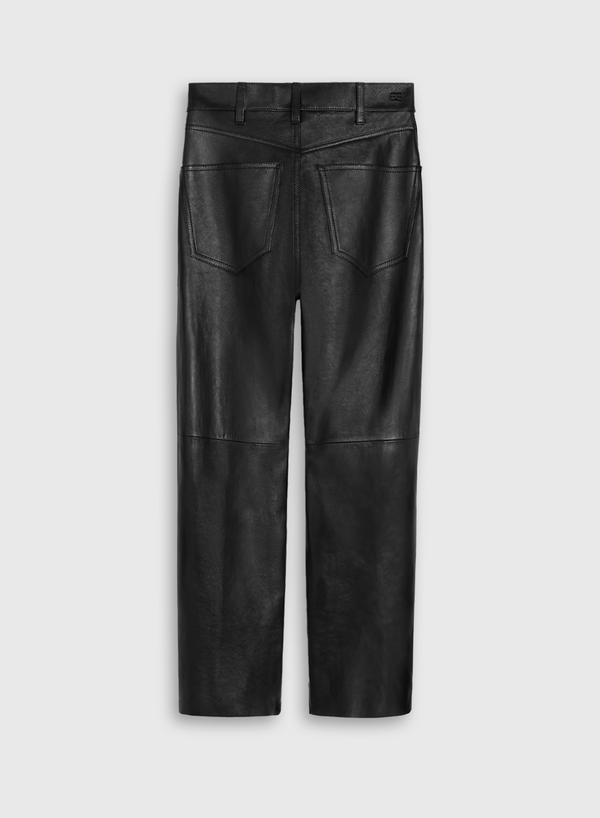 Each Other Leather Trousers Black