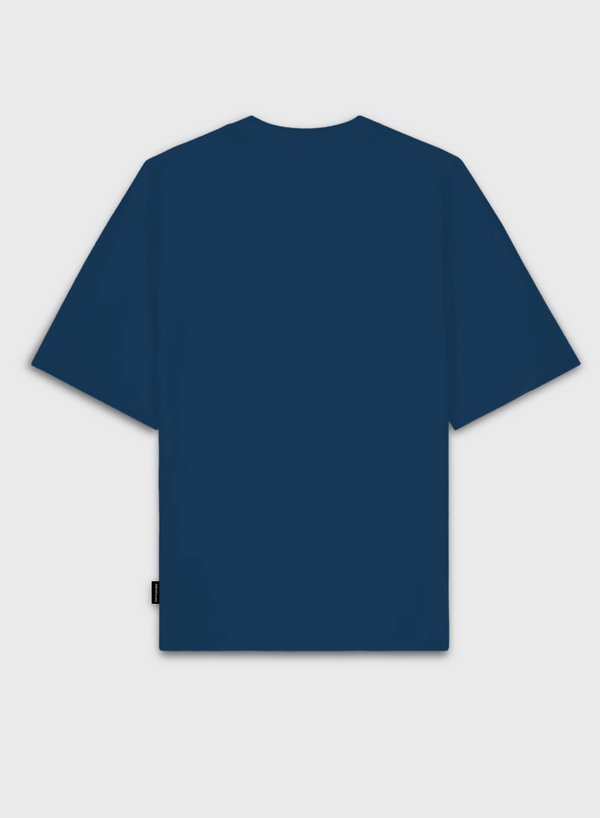 Each Other Loose T-Shirt With Embroidery Navy