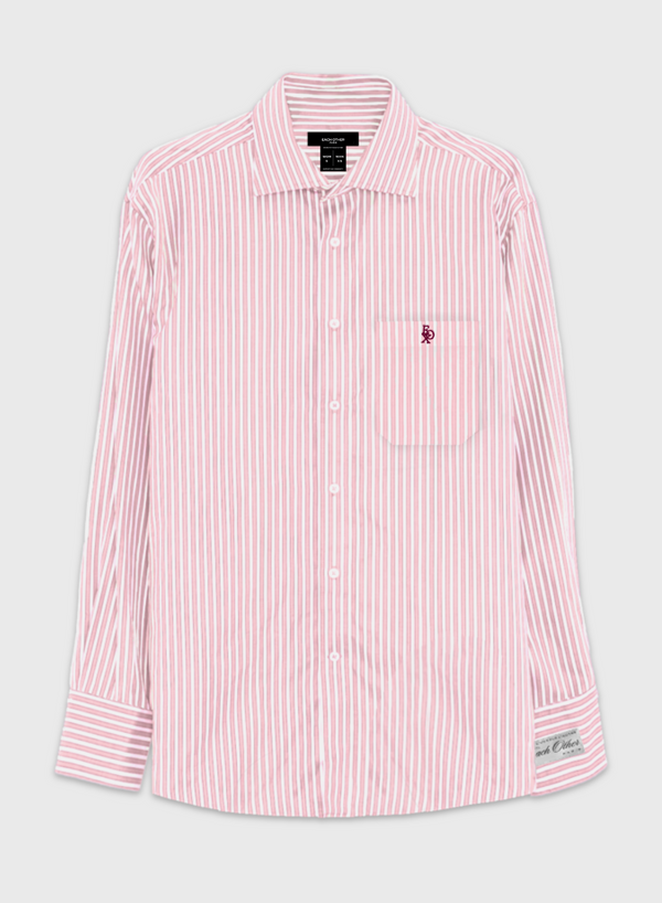 each other Oversize Shirt With Logo Pink and white