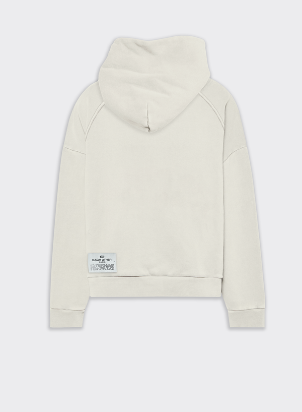 Each Other Oversize Signature Hoodie Off White