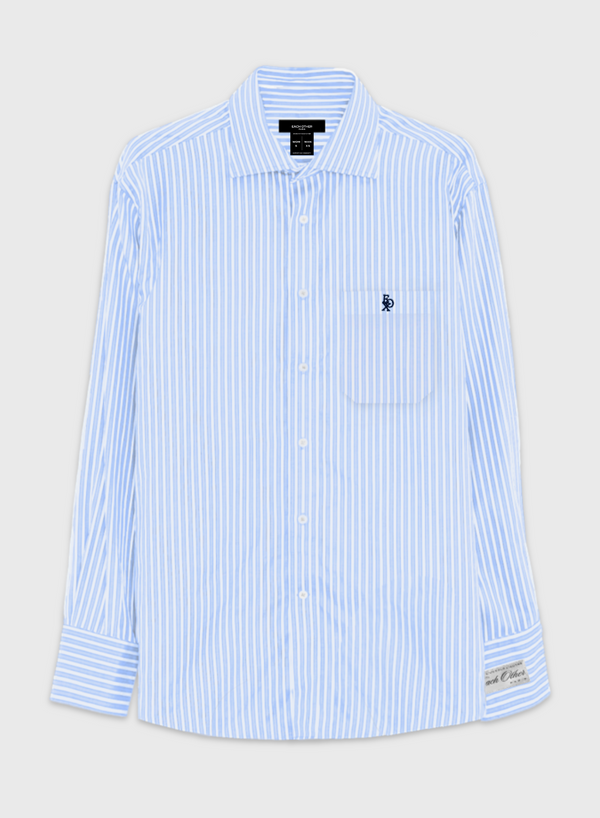 each other Oversize Shirt With Logo Sky Blue and white
