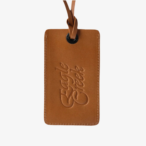Eagle Creek Origin Series Leather Luggage Tag Tan