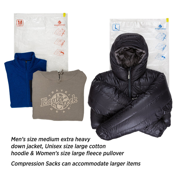 Eagle Creek Pack-It® Compression Sack Set M/L Clear
