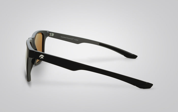 Eagle Eyes Blake Sunglasses Matte Black-Gray/Silver Mirror