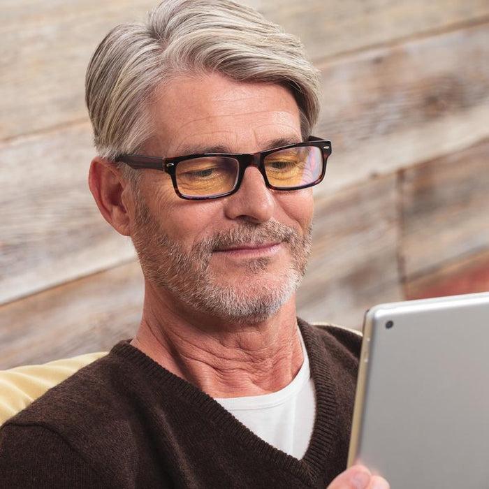 Eagle Eyes Blue Light Blocking Readers - Rectangle +1.50