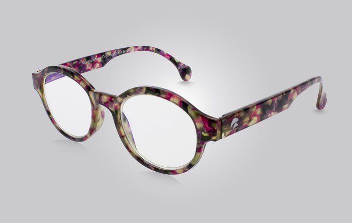 Eagle Eyes Blue Light Blocking Readers - Round P3 Round P3/Marble Stone