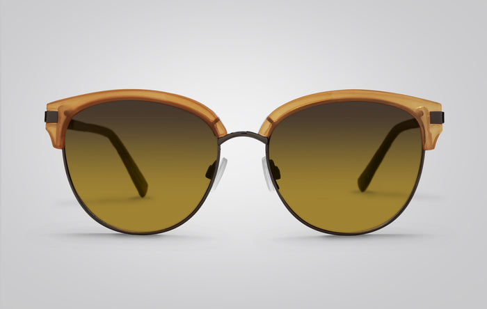 Eagle Eyes Blair Sunglasses Clear Amber-Gunmetal