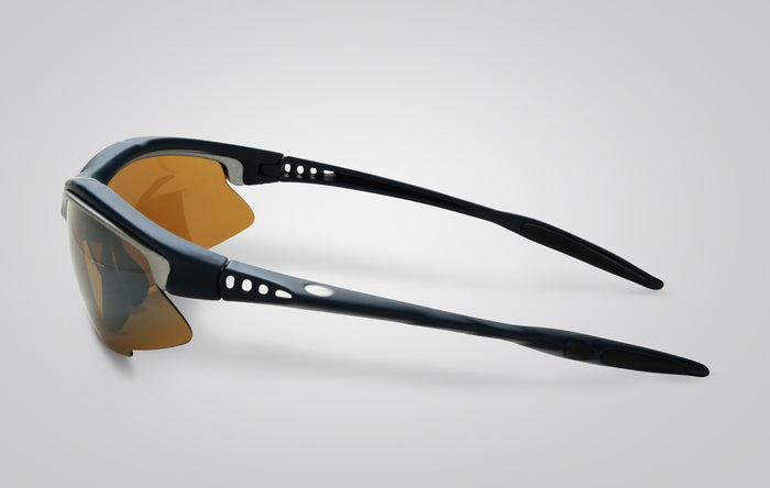 Eagle Eyes Bolt Sunglasses Matte Blue-Silver