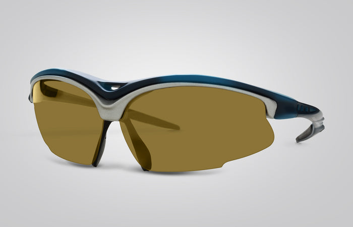 Eagle Eyes Bolt Sunglasses Matte Blue-Silver