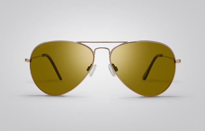 Eagle Eyes Classic Aviator Sunglasses Gold