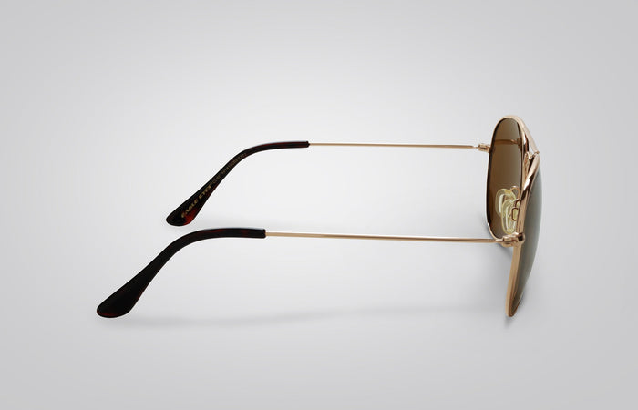 Eagle Eyes Classic Aviator Sunglasses Gold