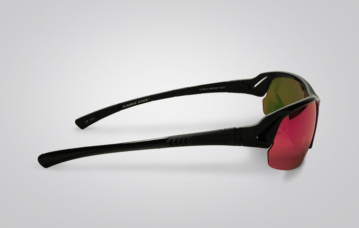 Eagle Eyes Force Sunglasses Black-Pink/Mirror