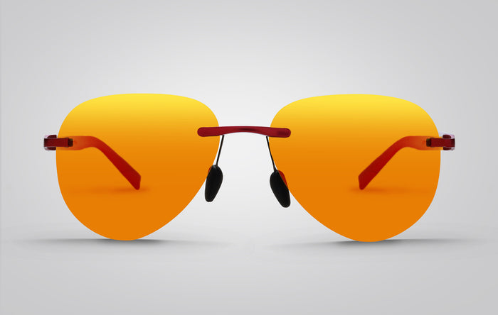 Eagle Eyes Jet Sunglasses Red/Orange Mirror