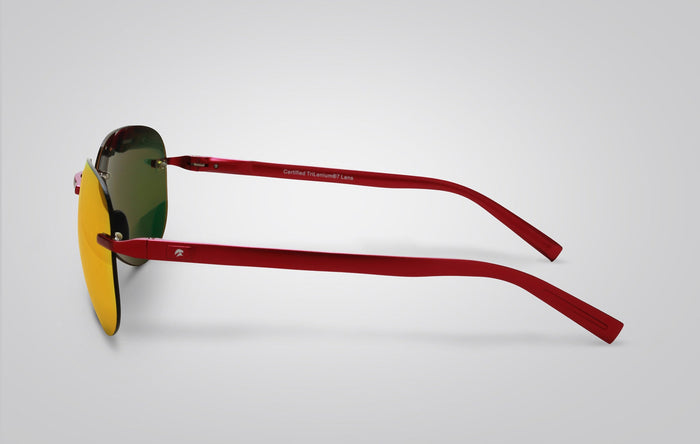 Eagle Eyes Jet Sunglasses Red/Orange Mirror