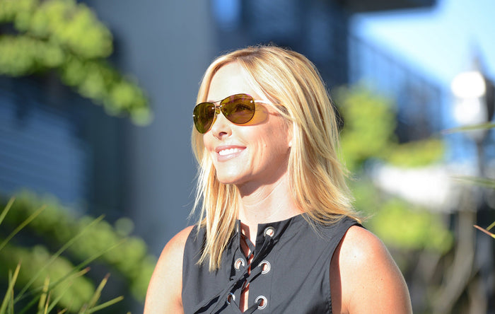 Eagle Eyes Mira Sunglasses Shiny Gold/Pink Mirror