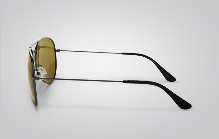 Eagle Eyes Teardrop Aviator Sunglasses Gunmetal