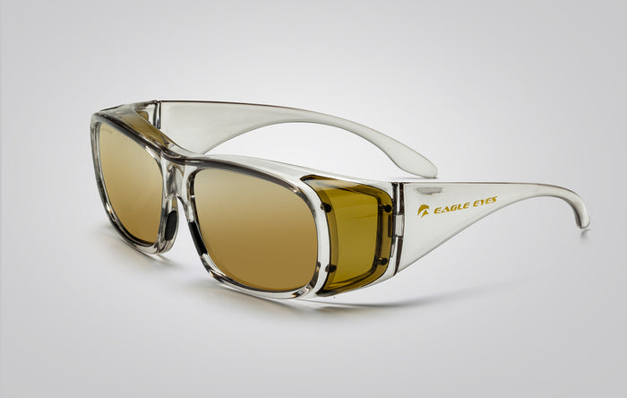 eagle eyes FitOn Full Frame Mirror Sunglasses Crystal Blue/Blue Mirror