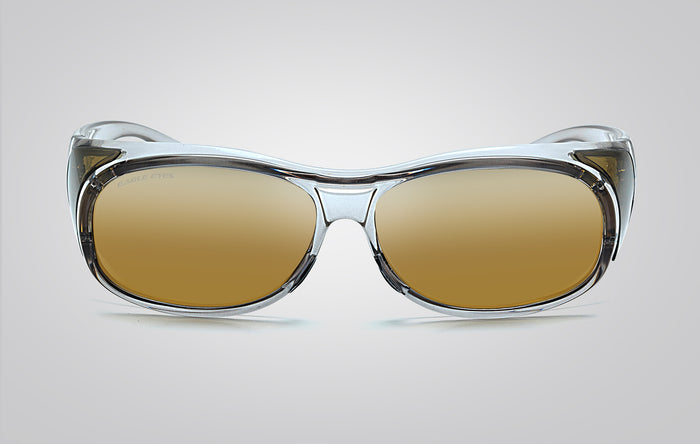 Eagle Eyes FitOn Sleek Mirror Sunglasses Crystal Blue/Blue Mirror