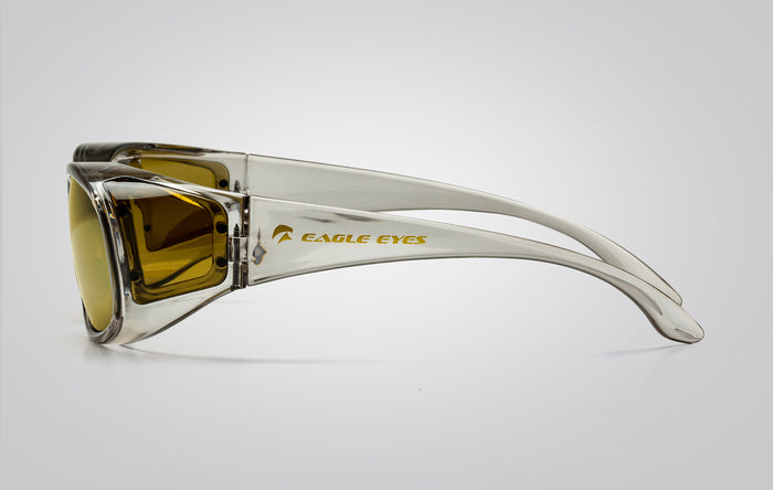 Eagle Eyes FitOn Sleek Mirror Sunglasses Crystal Blue/Blue Mirror