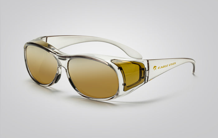 eagle eyes FitOn Sleek Mirror Sunglasses Crystal Blue/Blue Mirror