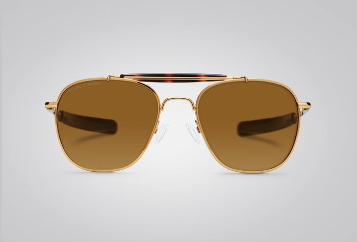 Eagle Eyes Freedom Apollo 22k Aviator Sunglasses Gold (22K)/Gold