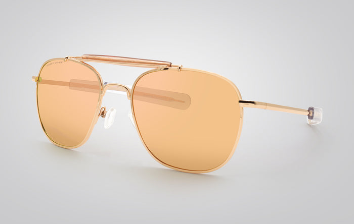 Eagle Eyes Freedom Apollo 22k Aviator Sunglasses Gold (22K)/Gold