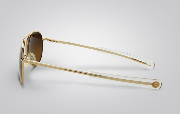 Eagle Eyes Freedom Oval Aviator Sunglasses Gold/Gold Mirror-Gradient