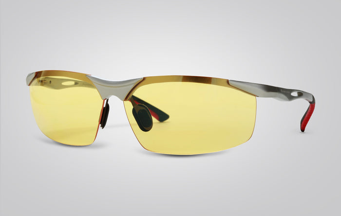 eagle eyes Fusion Night Silver Black & Red/Silver Flash Mirror