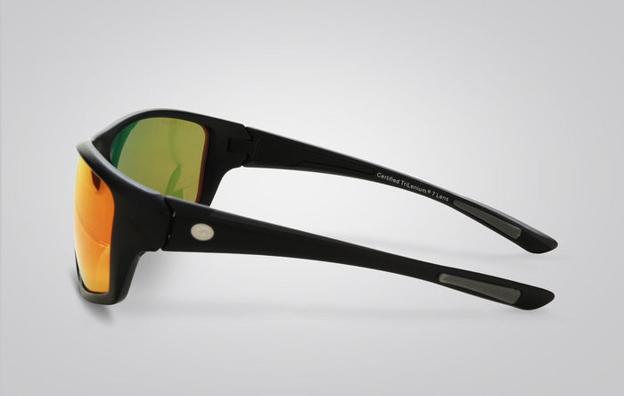 Eagle Eyes Hydro Sunglasses Matte Black/Orange Mirror
