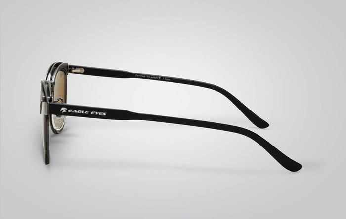 Eagle Eyes Tate Sunglasses Gunmetal-Black/Silver Mirror