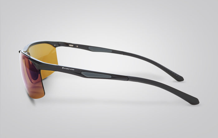 Eagle Eyes Triumph Sunglasses Matte Gunmetal/Blue Mirror