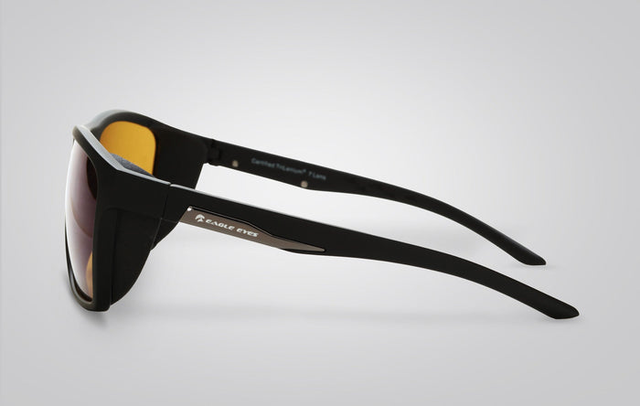Eagle Eyes Zone Sunglasses Matte Black/Orange Mirror