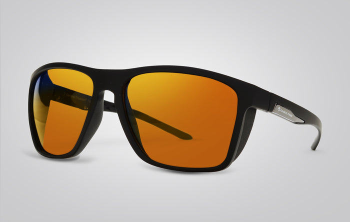 eagle eyes Zone Sunglasses Matte Black/Orange Mirror