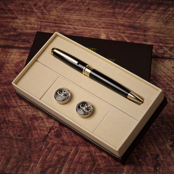 Earnshaw Accessories Tourbillon Cufflink And Pen Set