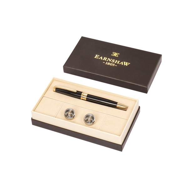 earnshaw Accessories Tourbillon Cufflink And Pen Set