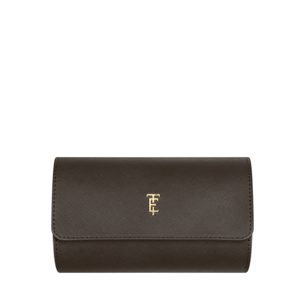 earnshaw 2 SLOT WATCH ROLL Walnut Finery