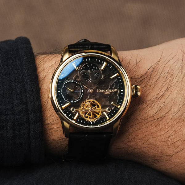 Earnshaw Automatic Black Gold
