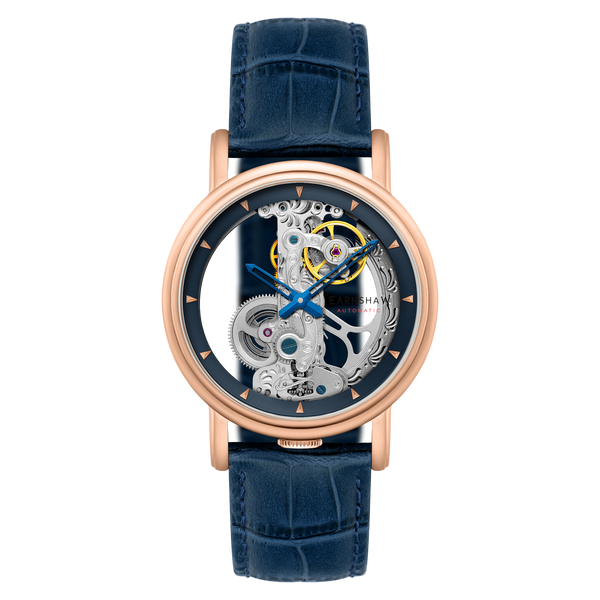 earnshaw Automatic Blue Rose Gold